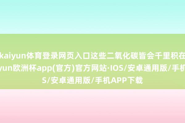 kaiyun体育登录网页入口这些二氧化碳皆会千里积在湖底-kaiyun欧洲杯app(官方)官方网站·IOS/安卓通用版/手机APP下载